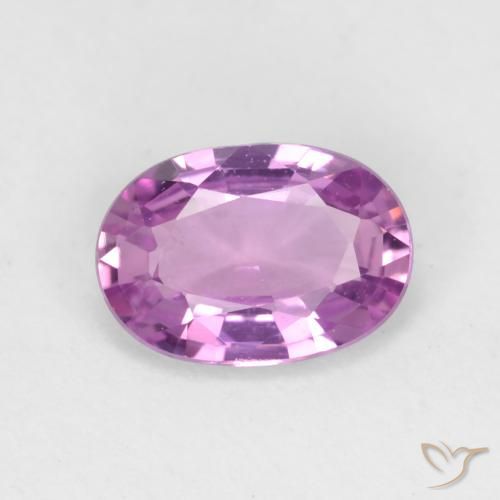 0.73ct Natural Intense Pinkish Purple Sapphire, Oval, VVS-VS