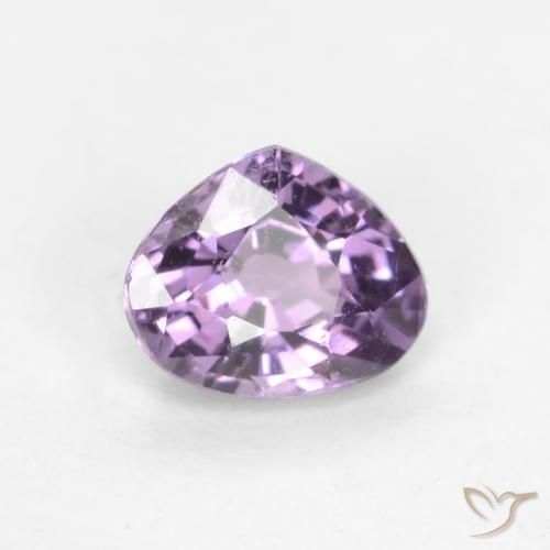 0.39 ct Violet Sapphire Stone, Natural Sapphire in Pear Facet Shape for Sale