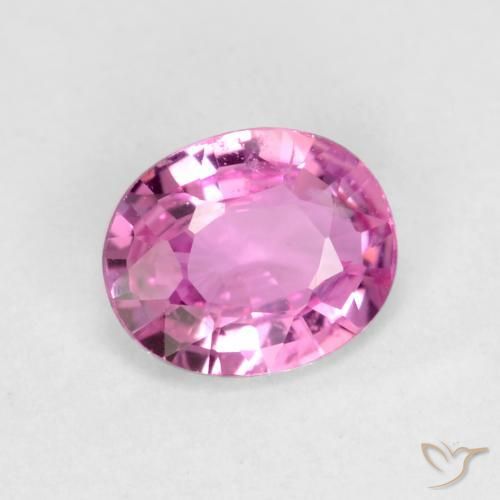 0.43 ct Purple Sapphire Stone, Natural Sapphire in Oval Facet Shape for Sale