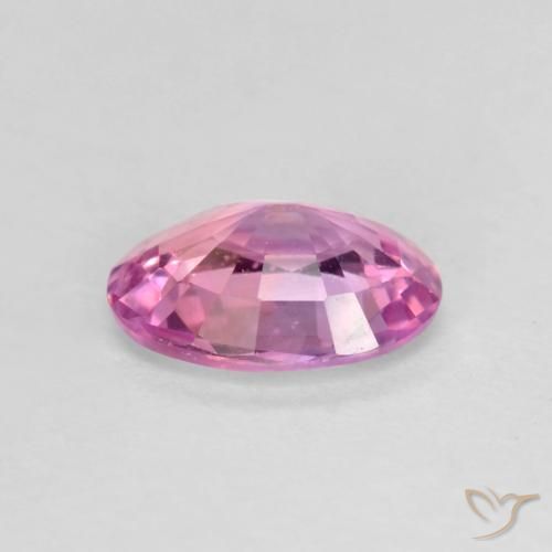 Sapphire Gemstone in 6 x 4.5 mm Size for Sale, Sapphire Stone in Pinkish Purple Color