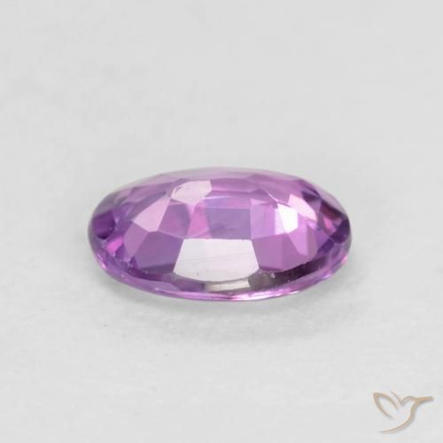 Sapphire Gemstone in 5 x 4 mm (calibrated) Size for Sale, Sapphire Stone in Vivid Pink Violet Color