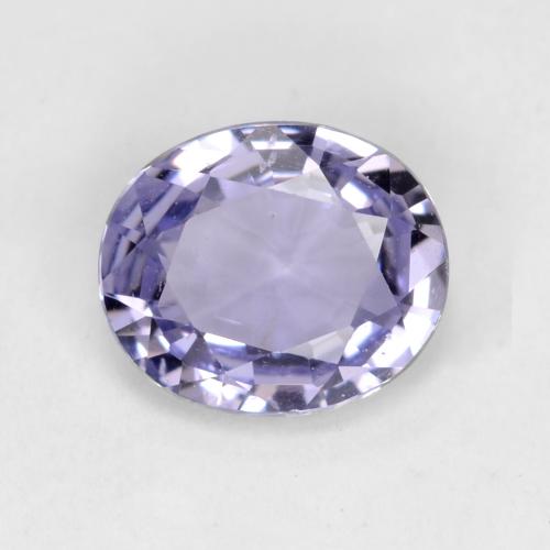 ミディアム薄いバイオレット サファイア 宝石 - 0.7ct オーバル ファセット (ID: 539158)