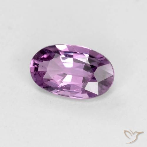 0.40 ct Violet Sapphire Stone, Natural Sapphire in Oval Facet Shape for Sale