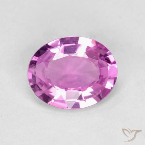 0.46ct Natural Deep Pinkish Purple Sapphire, Oval, VS