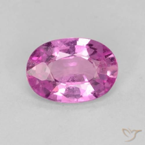Rosa oscuro Zafiro Gema - 0.7ct Forma ovalada (ID: 539181)
