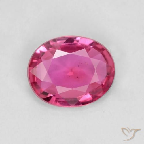 0.42ct Natural Medium-Dark Pink Sapphire, Oval, VS