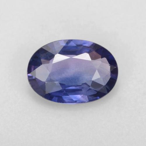 Фиолетово-синий Сапфир Камень - 0.6ct Фасетный Овал (ID: 539714)