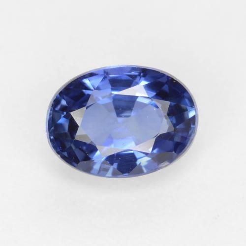 Васильково-синий Сапфир Камень - 0.9ct Фасетный Овал (ID: 539725)