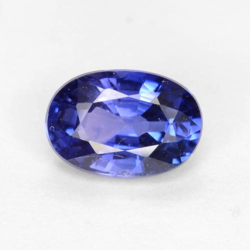 violett-blau Saphir Edelstein - 0.7ct Oval facettiert (ID: 539831)