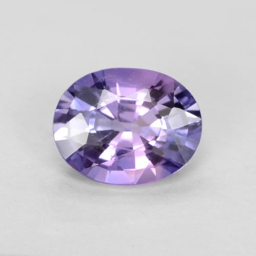 Deep Violet Sapphire Gem - 0.7ct Oval Facet (ID: 539837)