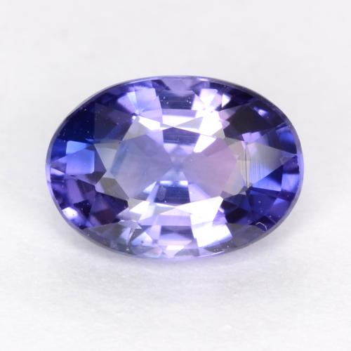 tieflila Saphir Edelstein - 0.8ct Oval facettiert (ID: 539991)