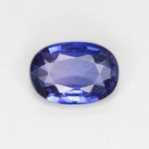 Фиолетово-синий Сапфир Камень - 0.7ct Фасетный Овал (ID: 540075)