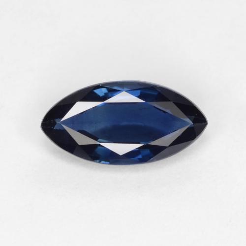 Azul oscuro Zafiro Gema - 0.8ct Forma marquesa (ID: 540221)