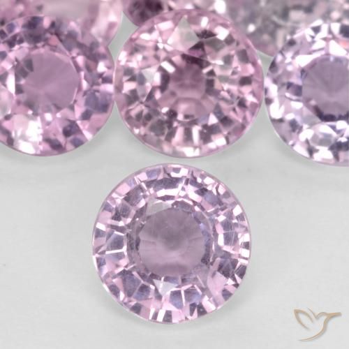 0.41ct Natural Light Cherry Pink Sapphire, Round, VS