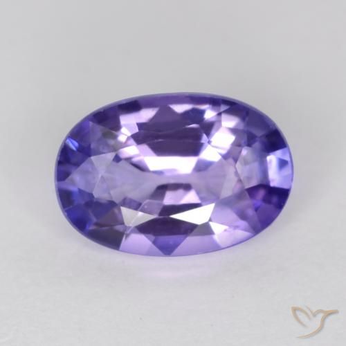 0.55ct Natural Deep Purple Sapphire, Oval, VS
