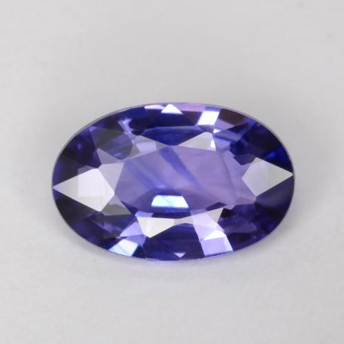 Bleu minuit Saphir gemme - 0.5ct Ovale facette (ID: 541554)