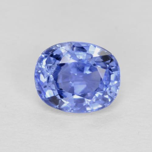 エレクトリックパープルブルー サファイア 宝石 - 0.7ct オーバル ファセット (ID: 541710)