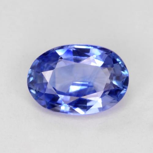 Blau Saphir Edelstein - 0.7ct Oval facettiert (ID: 541843)