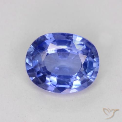 Azul pastel Zafiro Gema - 0.6ct Forma ovalada (ID: 541844)