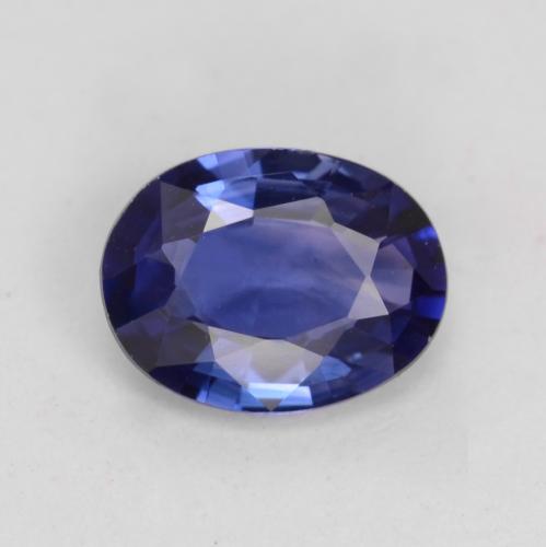 Midnight Blue Saphir Edelstein - 0.6ct Oval facettiert (ID: 541845)