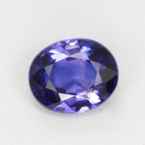 dunkelblau Saphir Edelstein - 0.6ct Oval facettiert (ID: 541848)