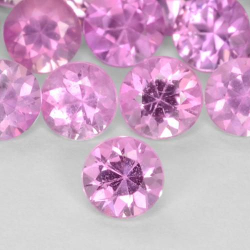 Светло-розовый Сапфир Камень - 0.1ct Бриллиантовая Огранка (ID: 543364)