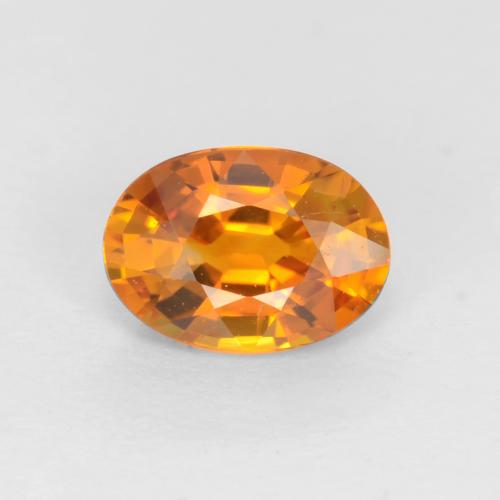 Apricot Orange Сапфир Камень - 0.6ct Фасетный Овал (ID: 544636)