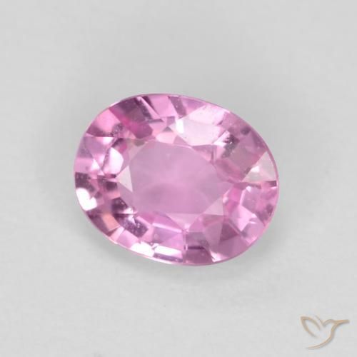0.47 ct Purple Sapphire Stone, Natural Sapphire in Oval Facet Shape for Sale