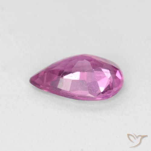 Sapphire Gemstone in 6 x 4 mm (calibrated) Size for Sale, Sapphire Stone in Royal Purple Pink Color