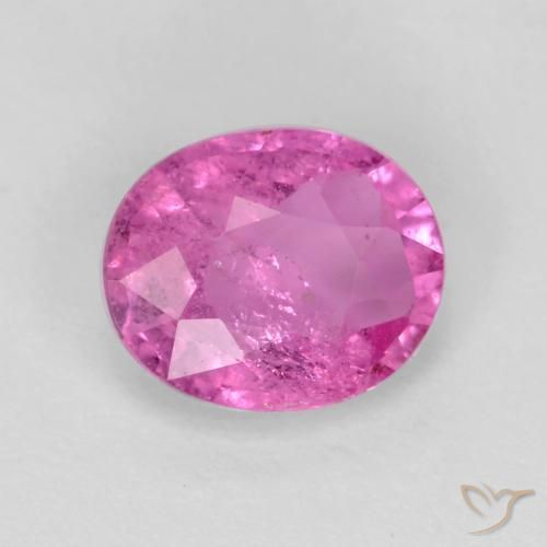 0.73 ct Purple Sapphire Stone, Natural Sapphire in Oval Facet Shape for Sale