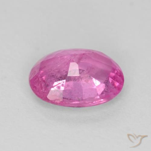 Sapphire Gemstone in 6.1 x 5 mm Size for Sale, Sapphire Stone in Intense Purple Color