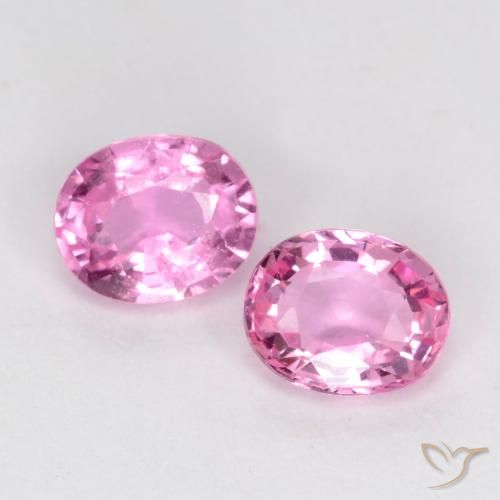 0.88 ct Loose Pink Sapphire, 5 x 4.1 mm Oval Cut From Tanzania, Photo A