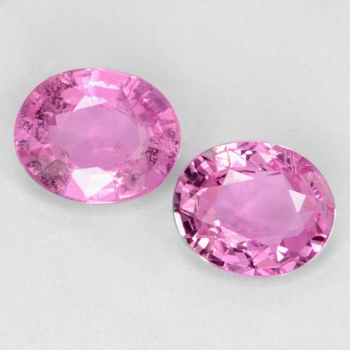 Royal Purple Pink Sapphire Gem - 0.4ct Oval Facet (ID: 544817)