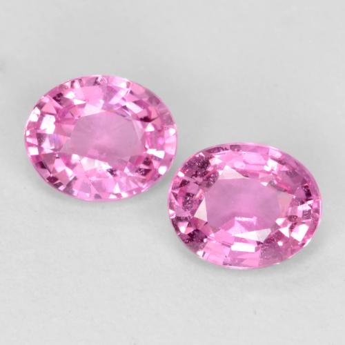 Intense Pink Sapphire Gem - 0.4ct Oval Facet (ID: 544818)