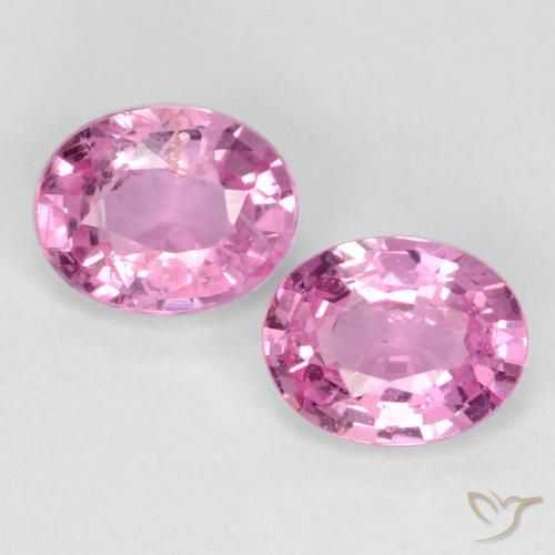 0.8 ct Pink Sapphire, 5.1 x 3.9 mm Oval Cut From Tanzania, Photo A