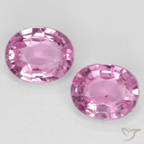 0.92 ct Pink Sapphire, 5.2 x 4.1 mm Oval Cut From Tanzania, Photo A
