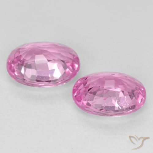 Sapphire Gemstones in 5.2 x 4.1 mm Size for Sale, Sapphire Stones in Royal Purple Pink Color