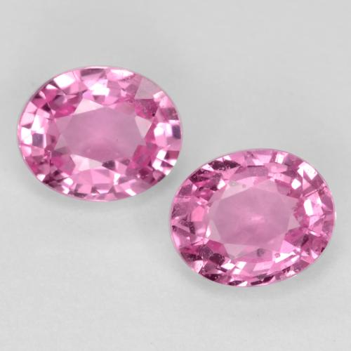Intense Pink Sapphire Gem - 0.4ct Oval Facet (ID: 545017)