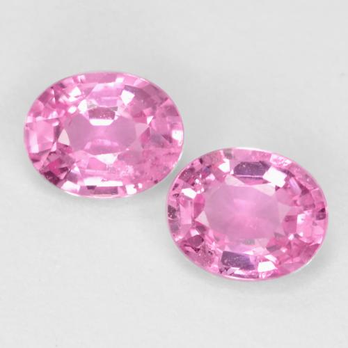 Intense Pink Sapphire Gem - 0.4ct Oval Facet (ID: 545025)