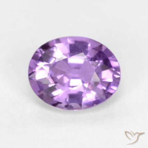 Medium Pink Violet Сапфир Камень - 0.5ct Фасетный Овал (ID: 545269)