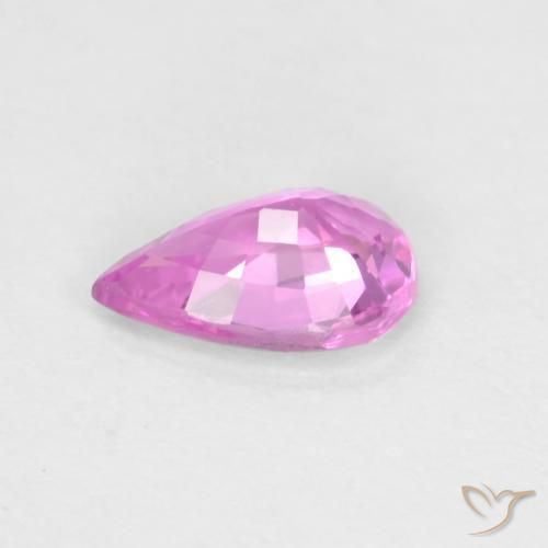 Sapphire Gemstone in 6 x 4 mm (calibrated) Size for Sale, Sapphire Stone in Deep Pinkish Purple Color