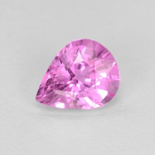 Intense Pinkish Purple Saphir Edelstein - 0.6ct Birnen Schliff (ID: 545302)