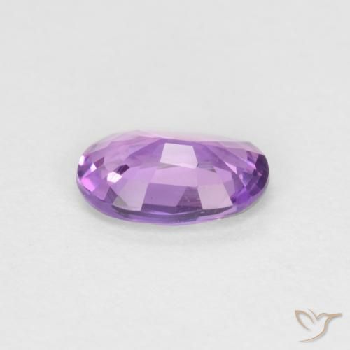 Sapphire Gemstone in 5.6 x 3.8 mm Size for Sale, Sapphire Stone in Electric Purple Color