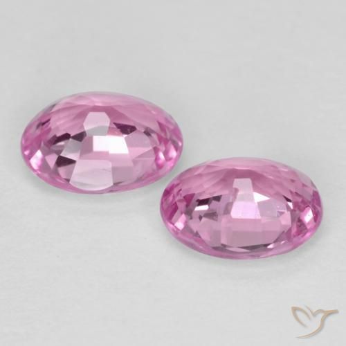 Sapphire Gemstones in 5 x 4 mm (calibrated) Size for Sale, Sapphire Stones in Royal Purple Pink Color