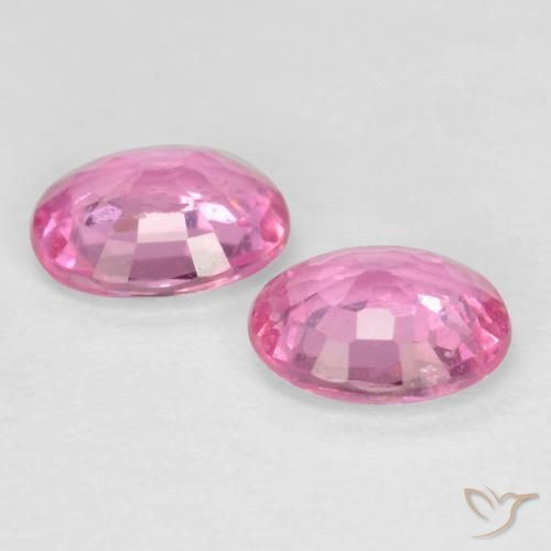 Sapphire Gemstones in 5 x 4 mm (calibrated) Size for Sale, Sapphire Stones in Pink Color