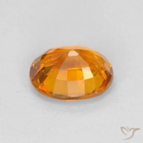 Sapphire Gemstone in 5.7 x 4.7 mm Size for Sale, Sapphire Stone in Gold Color