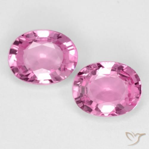 0.79 ct Pink Sapphire, 4.9 x 4 mm Oval Cut From Tanzania, Photo A