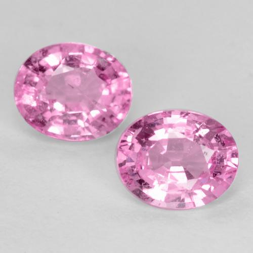 Intense Pink Sapphire Gem - 0.5ct Oval Facet (ID: 545884)