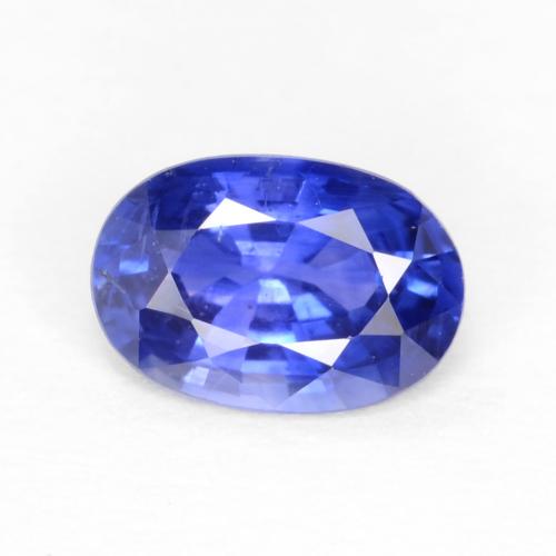 Light Cornflower Blue Saphir Edelstein - 0.6ct Oval facettiert (ID: 546370)