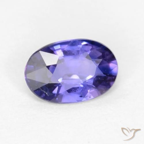 0.51 ct Violet Sapphire Stone, Natural Sapphire in Oval Facet Shape for Sale